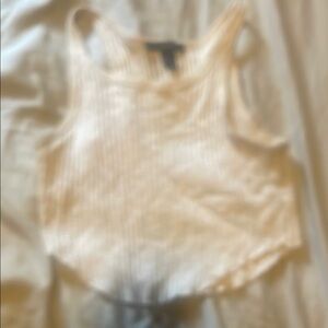 Women's white sleeveless Top